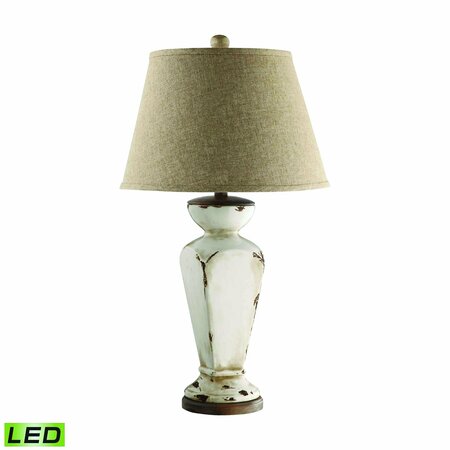 ELK STUDIO Cadence 32.25'' High 1-Light Table Lamp - Antique Cream - Includes LED Bulb 90032-LED